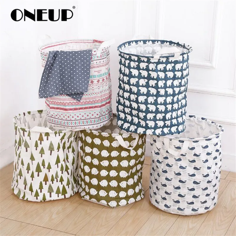 ONEUP модная тканевая корзина для грязного белья складная сумка хранения браслет