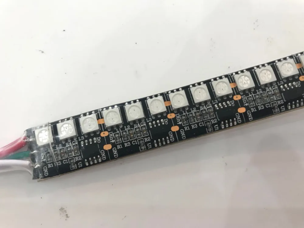 12 В WS2811 144 Светодиодные ленты Light 5050 RGB SMD адресный свет трос лента