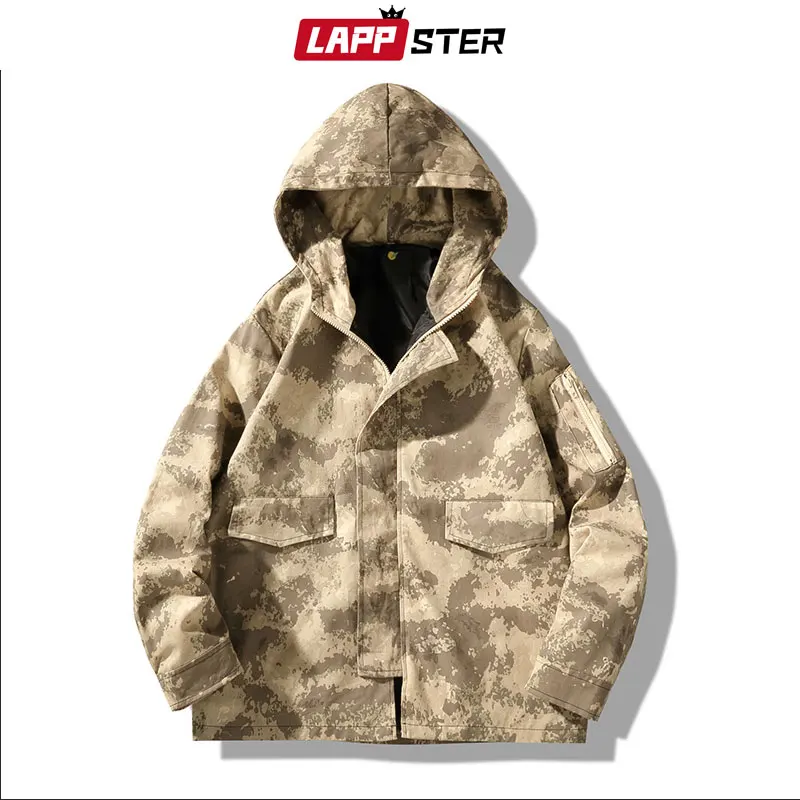 LAPPSTER камуфляжная уличная куртка-бомбер для мужчин 2020 Мужская ветровка с принтом