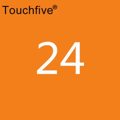 24 1 шт. TouchFive опционально 168 цветов эскизные маркеры на спиртовой основе маркеры цветной маркер набор художественные принадлежности ручка для школы - Цвет: 24