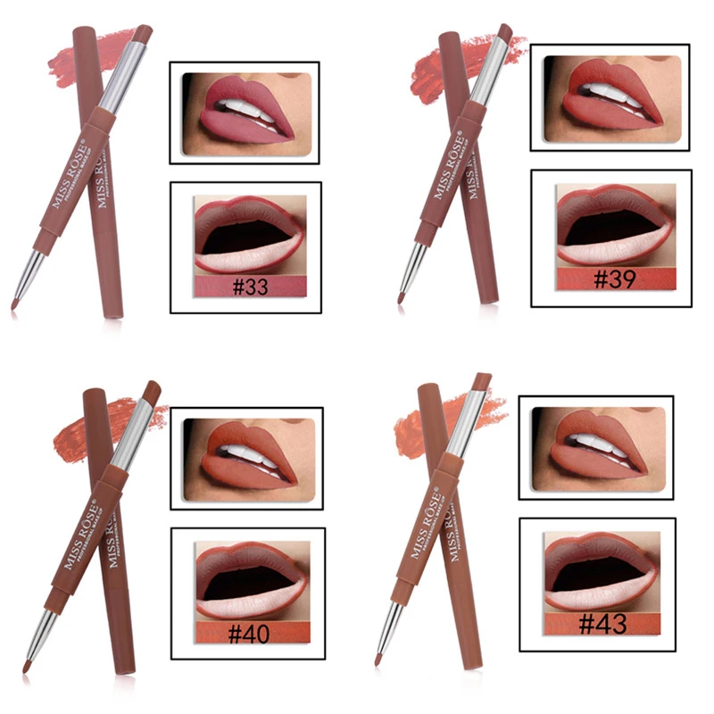 4pcs-set 8/6/4/1 шт. 20 Цвет двухконфорочная вафельница для матовая губная помада карандаш комплект Водонепроницаемый, Длительное Действие, пикантные туфли с красной помада матовых оттенков, Красота Контурный карандаш для губ палка TSLM2 - Цвет: 4pcs-set