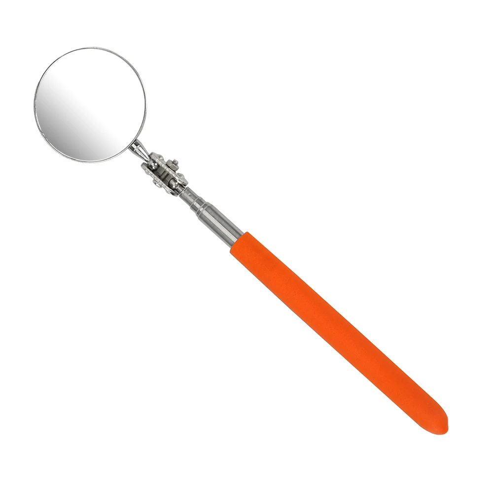 5cm Orange NICEYARD телескопическая инспекция круглое зеркало расширение угол обзора автомобиля ручка ручные инструменты набор авто телескопическое Обнаружение объектива - Цвет: 5cm Orange