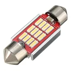 Автомобисветодиодный Светодиодная лампа Festoon 3136394142 мм 4014 1012 SMD C5W 6418 12 В