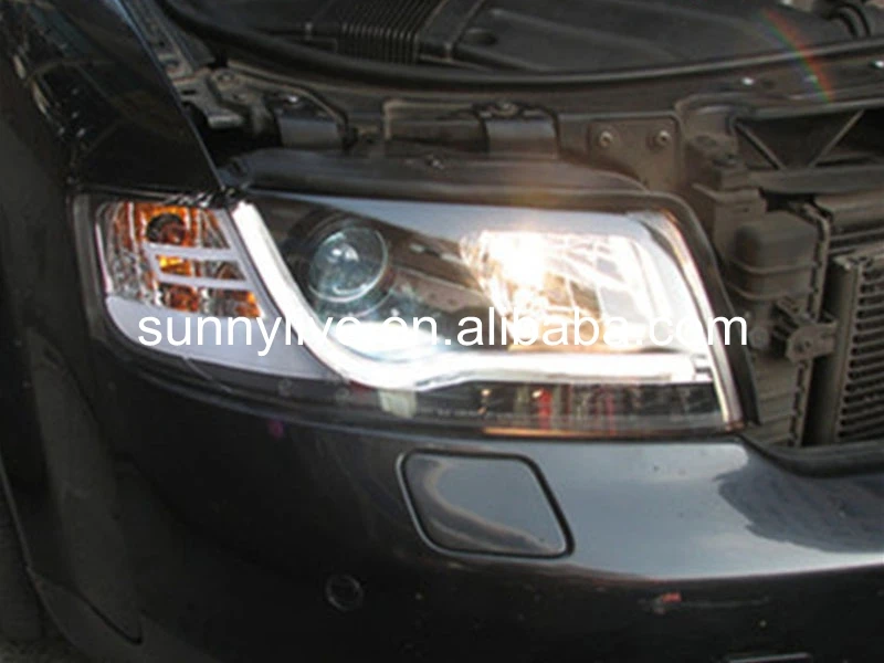 Для Audi A4 B6 светодиодный налобный фонарь Тип 2001 2004 Черный корпус SN|lamp housing|audi a4audi a4 b6