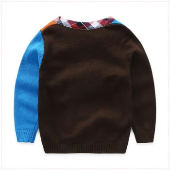 Детский свитер кардиган из хлопка Новинка 2017 года сезон весна детская одежда для