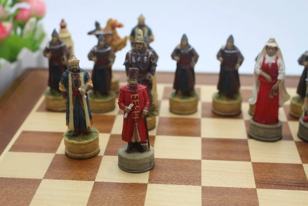 Шахматный набор для игры в Россию и монголью, классические шахматные наборы для куклы персонажей из мультфильмов