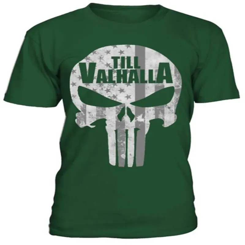 Модная футболка с круглым вырезом Викинг-до VALHALLA Для мужчин летняя короткими
