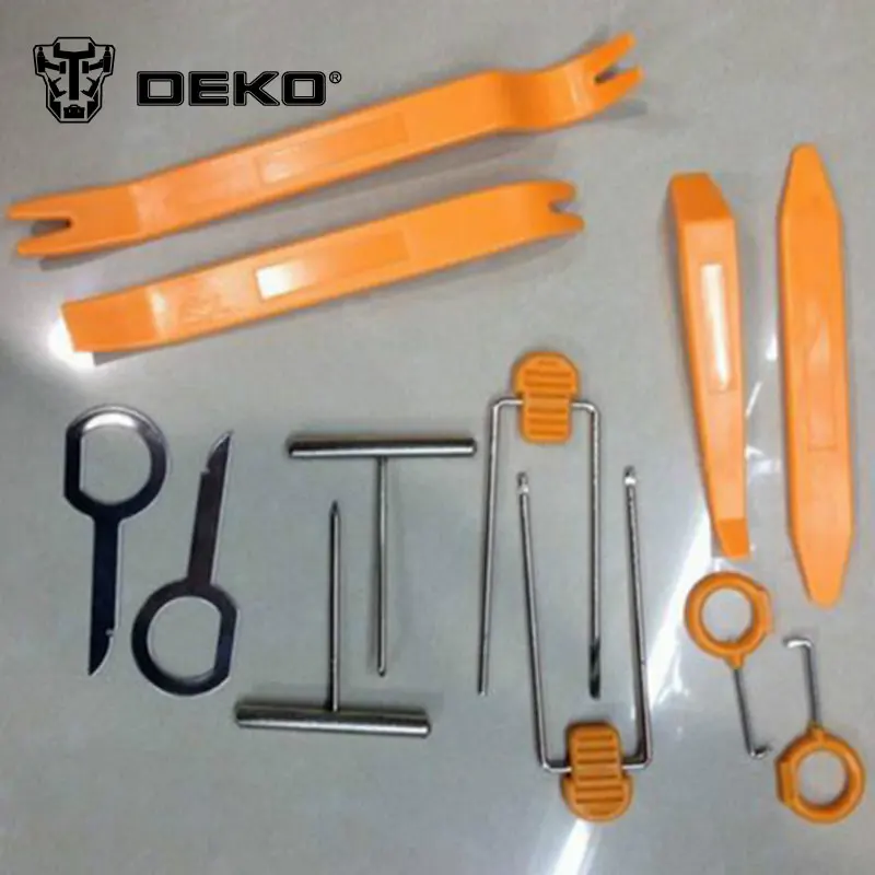 Deko 1 компл. 12 шт. пластиковые автомобилей радио обивки двери даш аудио удаление