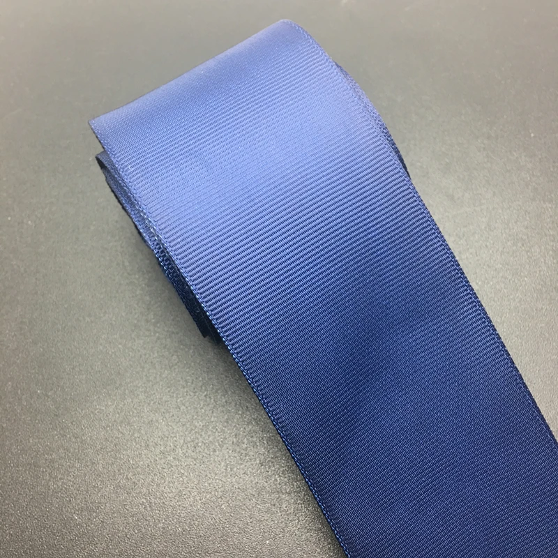 5 ярдов/партия "(50 мм) черная лента Grosgrain для Свадебная вечеринка украшения рукоделие Подарочная упаковка Рождество ленты