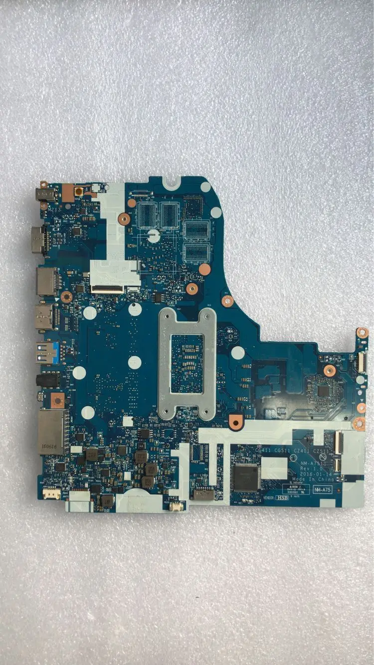 KTUXB CG411 CG511 CG411 NM-A751 для lenovo Тетрадь материнская плата 510-15ISK 310-15ISK Процессор i7-6500U DDR4 4G Оперативная память Тесты ОК