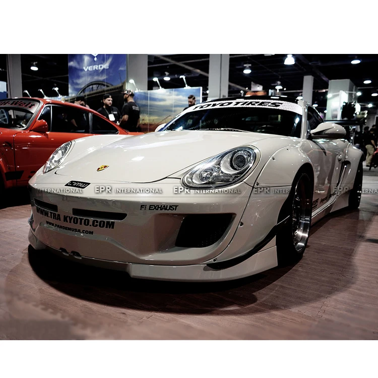 Передний бампер из стекловолокна для 09-12 Porsche Cayman 987 2 Gen II Facelift robstyle FRP Аксессуары