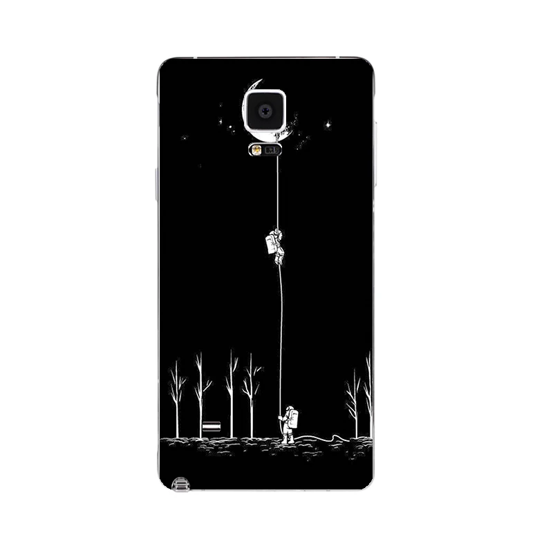 Для Samsung Galaxy Note 4 чехол для телефона IV прозрачный ультра тонкий силиконовый