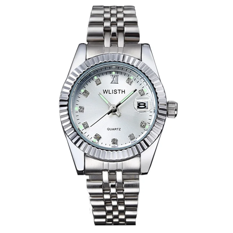 Женские кварцевые наручные часы Reloj Mujer роскошные известного бренда с календарем