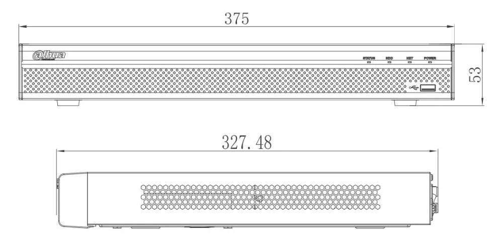 Dahua POE NVR NVR4216-16P-4KS2 16/32 каналов 1U 16PoE 4K &amp H.265 Lite сетевой видеорегистратор |