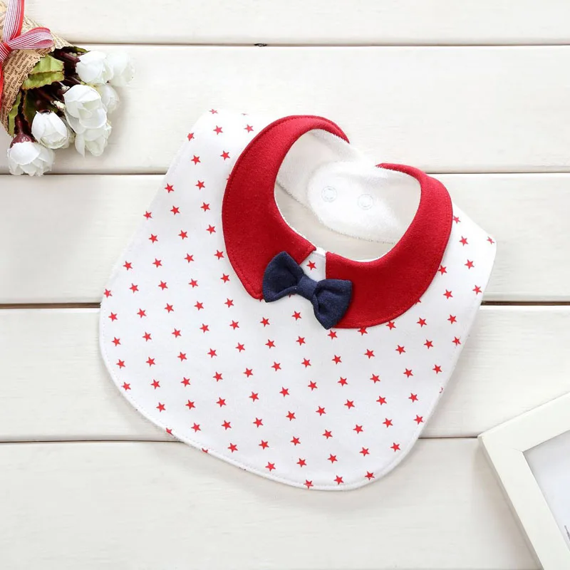 

Baby Bibs Waterproof Babador Bavoir Baby Boys Accessories Gentleman Style Infant Burp Cloths