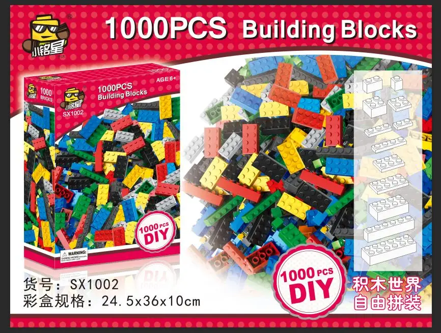 1000 шт. детский Конструктор LEGO сделай сам|Блочные конструкторы| |