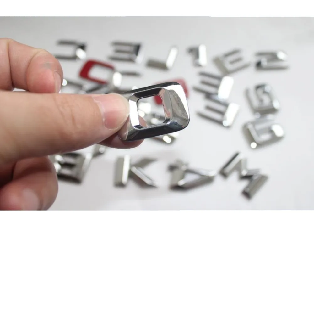 Хромированные блестящие Серебристые эмблемы для багажника автомобиля Mercedes Benz