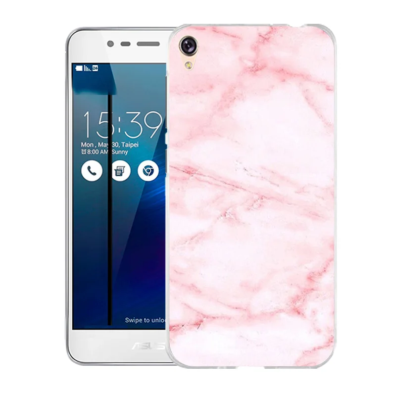 Чехол для Asus Zenfone Live ZB501KL 3 Go 5 0 дюйма мягкий ТПУ чехол с принтом лепестков Для