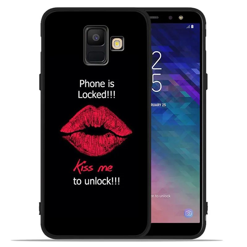 И надписью «Don't touch my phone»(не трогай мой для samsung Galaxy A9 A8 A7 A6 A5 A3 J3 J4 J5 J6 J8 плюс чехол для телефона чехол Coque Чехол-футляр мягкий - Цвет: H1344
