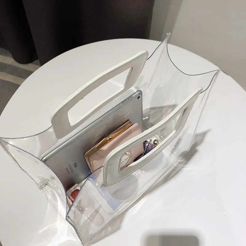 2018 новые летние корейские Модные прозрачные детские для женщин сумка