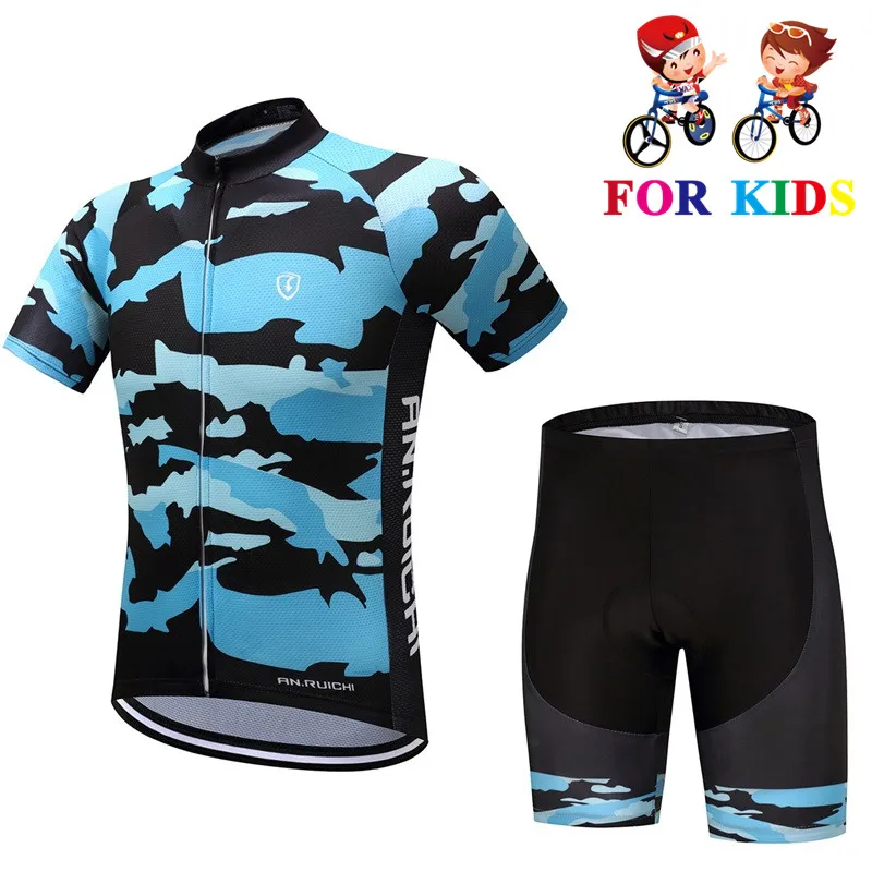 Summer Cycling Jersey 2018 Child Clothing Set Maillot Racing Sport Boy Bike Wear Short Sleeves | Спорт и развлечения