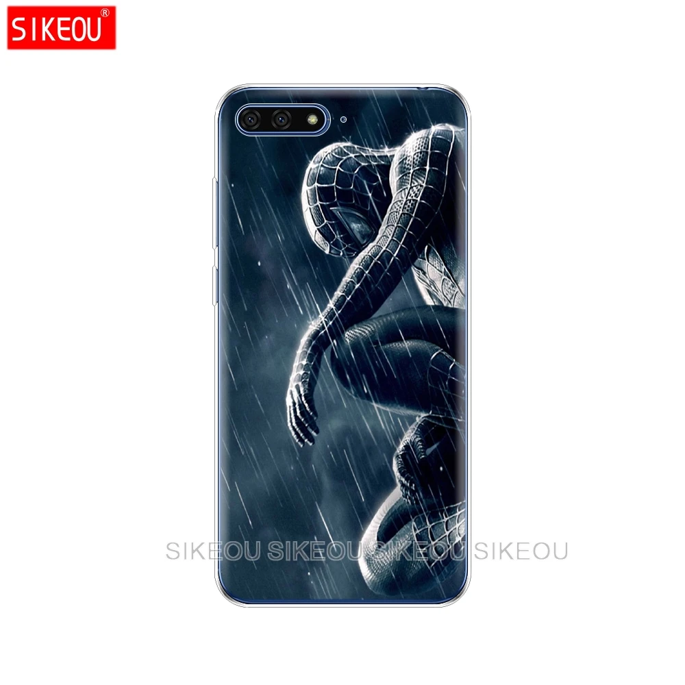 52092 Силиконовый чехол для телефона для huawei Honor 7A PRO 7C Y5 Y6 Y7 Y9 Prime чехол супергероев Marvel venom - Цвет: 52092