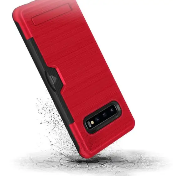 Чехол для телефона подходит Samsung S8 9 10 plus note 8 с карточным карманом бронированная