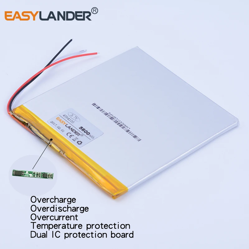 4493105 3 7 V 5600mAh литий полимерный ионный аккумулятор для планшетных ПК CHUWI V88 ONDA V130 Pipo