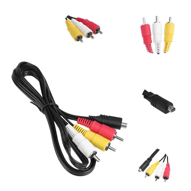 1 2 м Камера Аудио Видео AV USB кабель с вилкой Mini C до 3 RCA VMC 15FS A/V для 10Pin Порты и