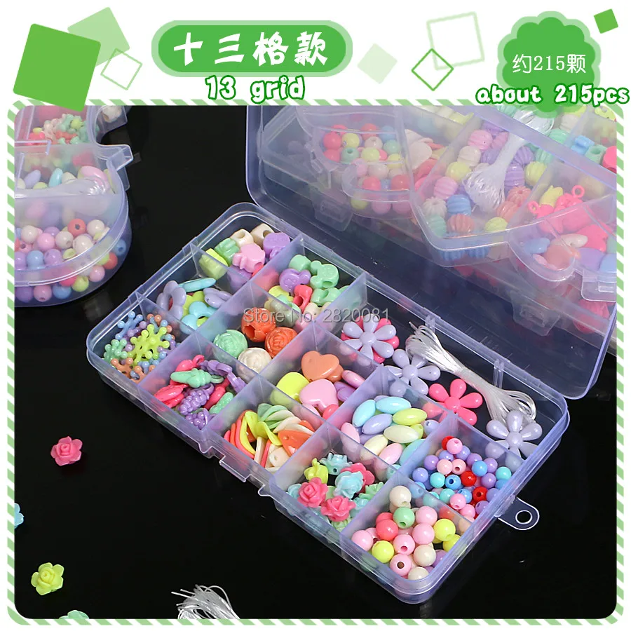 Пластиковые украшения сделай сам бусины-нитки макияж головоломка игрушки для