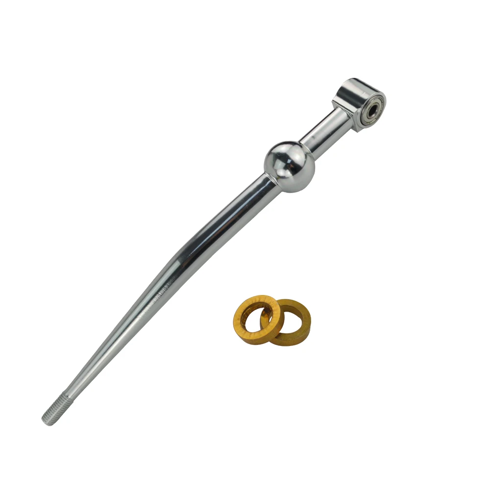 Серебристый Алюминий 6 цветов на M10* 1,5 короткоходный рычаг переключения передач Шестерни переключения передач для 96-00 Honda Civic EK B16 B18 B20 SK021 - Цвет: Серебристый