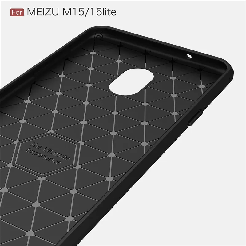 Чехол Fecoprior 15 Lite для Meizu M15 задняя крышка из углеродного волокна тонкий роскошный
