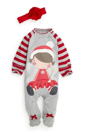 Новинка 2015 года Рождественский детский комбинезон костюм детская одежда для