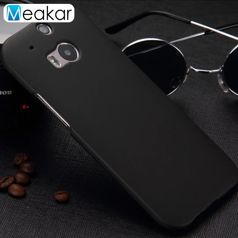black Матовая Пластик Coque 5.0For Htc One M8 чехол для Htc One M8 глаз M8S M8ew телефона чехол-лента на заднюю панель - Цвет: black