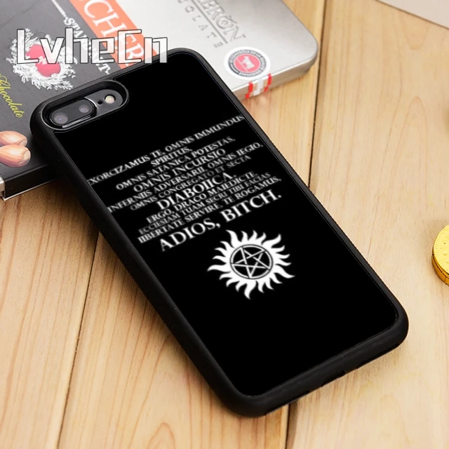 LvheCn сверхъестественный Экзорцизм Adios Bitch цитаты чехол для телефона iPhone 5 6s 7 8 plus 11 12