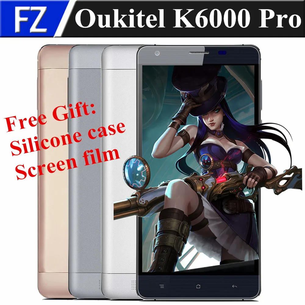 Оригинальный Oukitel K6000 Pro 5.5 &quotOGS FHD Android 6.0 MTK6753 Octa core 4 г LTE смартфон 13MP 3 ГБ