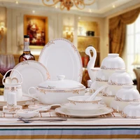 christmas guci jingdezhen porcelain tableware set 60 pieces of phnom penh dishes set