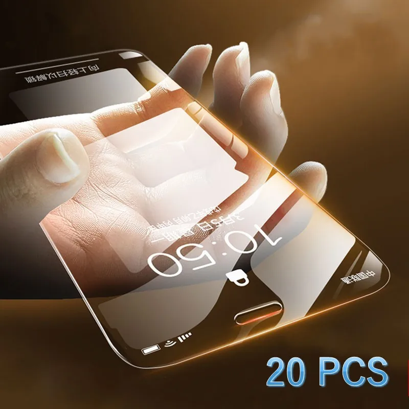 Закаленное стекло 20 шт./лот Защита экрана для Xiaomi Pocophone F1 9 8 se A3 A2 Lite A1 5X Mi9T MiA3 Mi9 Mi8 Mi6X