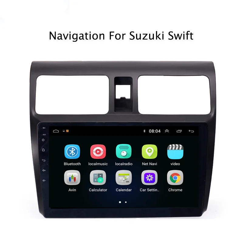 10 1 &quot2.5D Android 8 автомобильный DVD gps для Suzuki Swift 2004 2005 2006 2007 2008 2010 Радио стерео