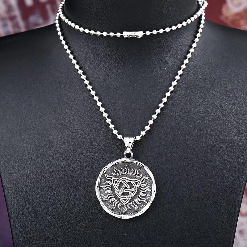 Steel soldier viking rune pendant stainlesss steel men nordic thor necklace | Украшения и аксессуары