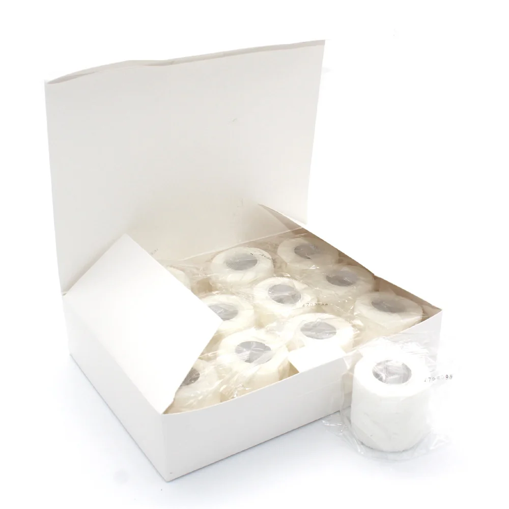 white 5 см x 4,5 м, 12 шт., спортивная лента, Спортивная растягивающаяся лента, самоклеящаяся лента, самоклеящаяся повязка - Цвет: white