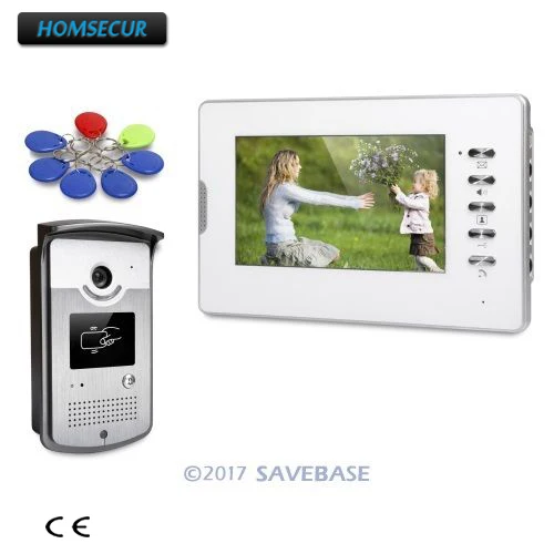 HOMSECUR 7 &quotвидео домофон система вызова Электрический замок поддерживается для