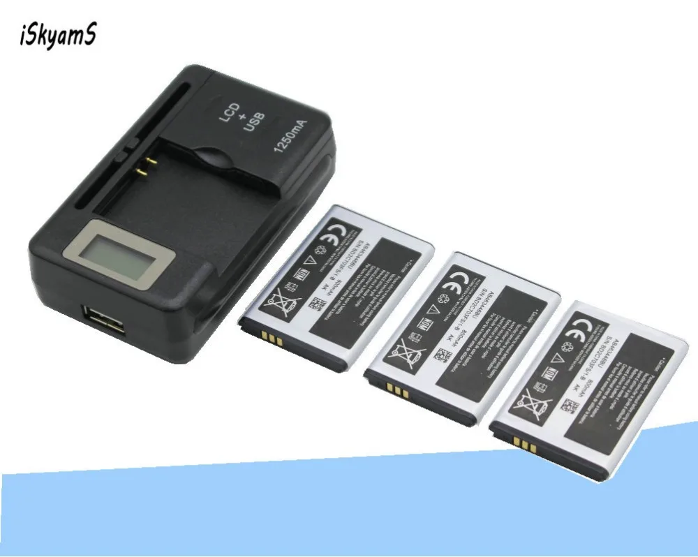 3x800mAh AB463446BU сменный аккумулятор + зарядное устройство для Samsung SGH GH E251 E258 E350 E428 E500 X208
