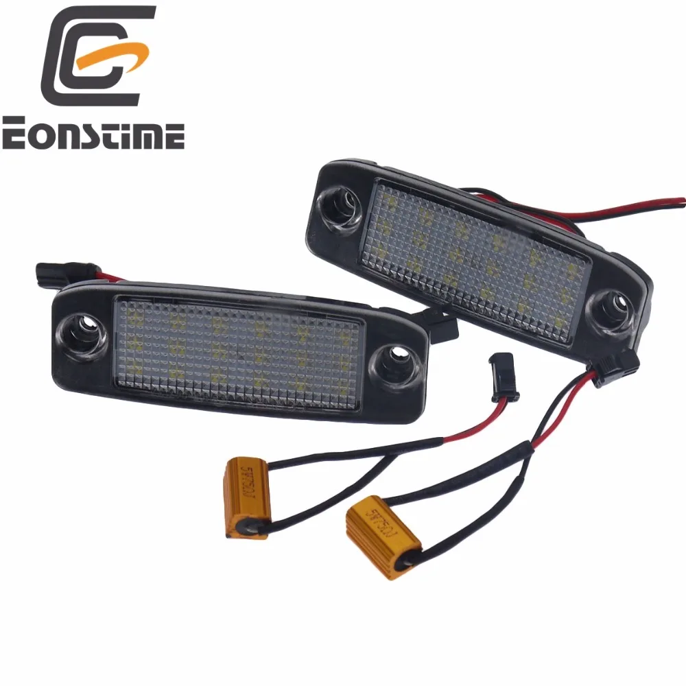 Eonstime 2 шт Автомобильный светодиодный Подсветка регистрационного номера 12V SMD Светодиодный лампа для подсветки номерного знака Комплект для hyundai Sonata YF 10MY GF 10 Аксессуары