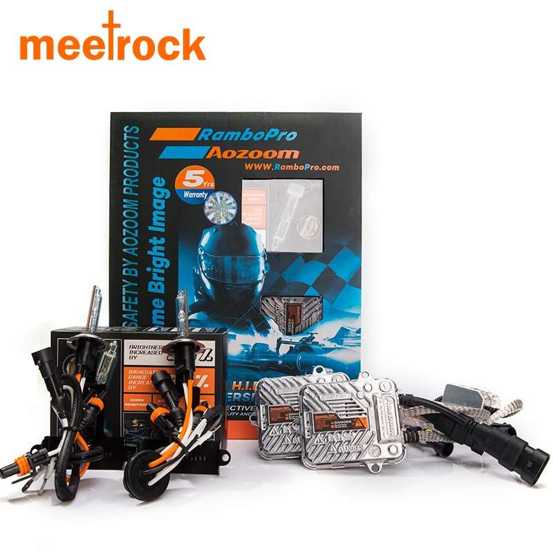 Meetrock H7 H1 H4 H11 hb3 hb4 9005 9006 Автомобильные фары автомобильные лампы super hid kit 5 лет warra|xenon