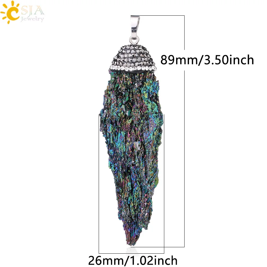 Кулон из натурального рудного камня CSJA необработанные камни неправильной формы