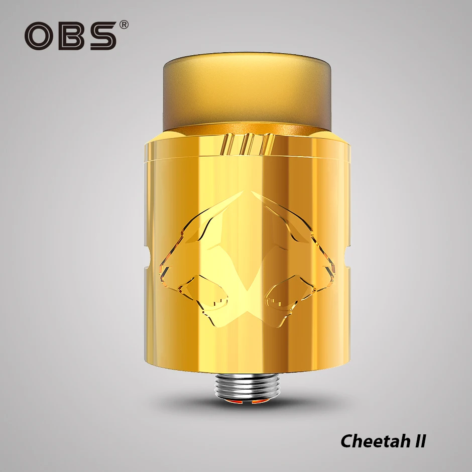 Оригинальный OBS Cheetah II и мини RDA танк электронных сигарет ввиду капает распылителя