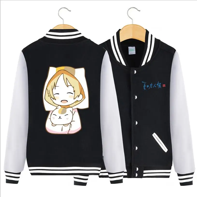

Autumn baseball uniform anime natsume yuujinchou male&female students casual fashion print long-sleeved couple Sweatshirts