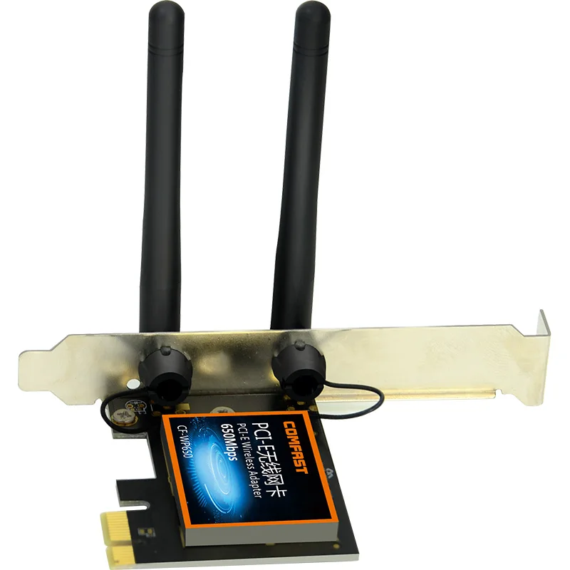 Comfast двухдиапазонный PCI-E беспроводной адаптер 650 Мбит/с 2 4 ГГц и 5 WiFi PCI Express внешняя