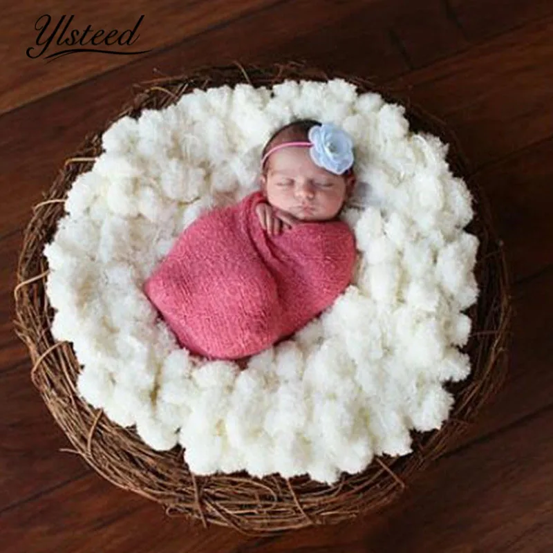 Ylsteed мягкий новорожденный для фотосессии одеяла младенческой фон для съемки мальчик реквизит для фотографий корзина Stuffer фотографии аксессуары